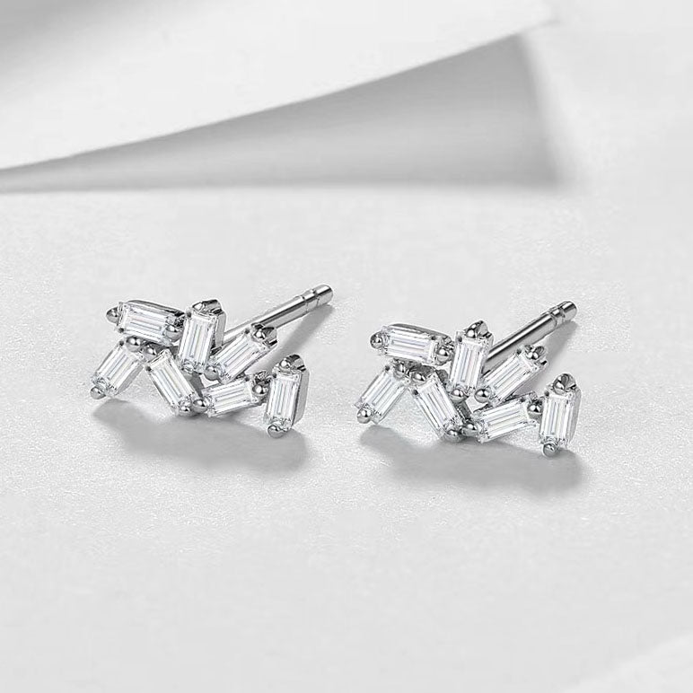 Random Baguette Diamond Earrings