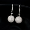 Full Diamond Ball Earrings