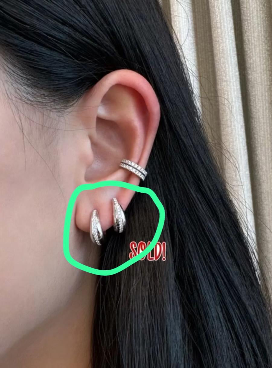 925Silver Lab Grown Diamond Earrings