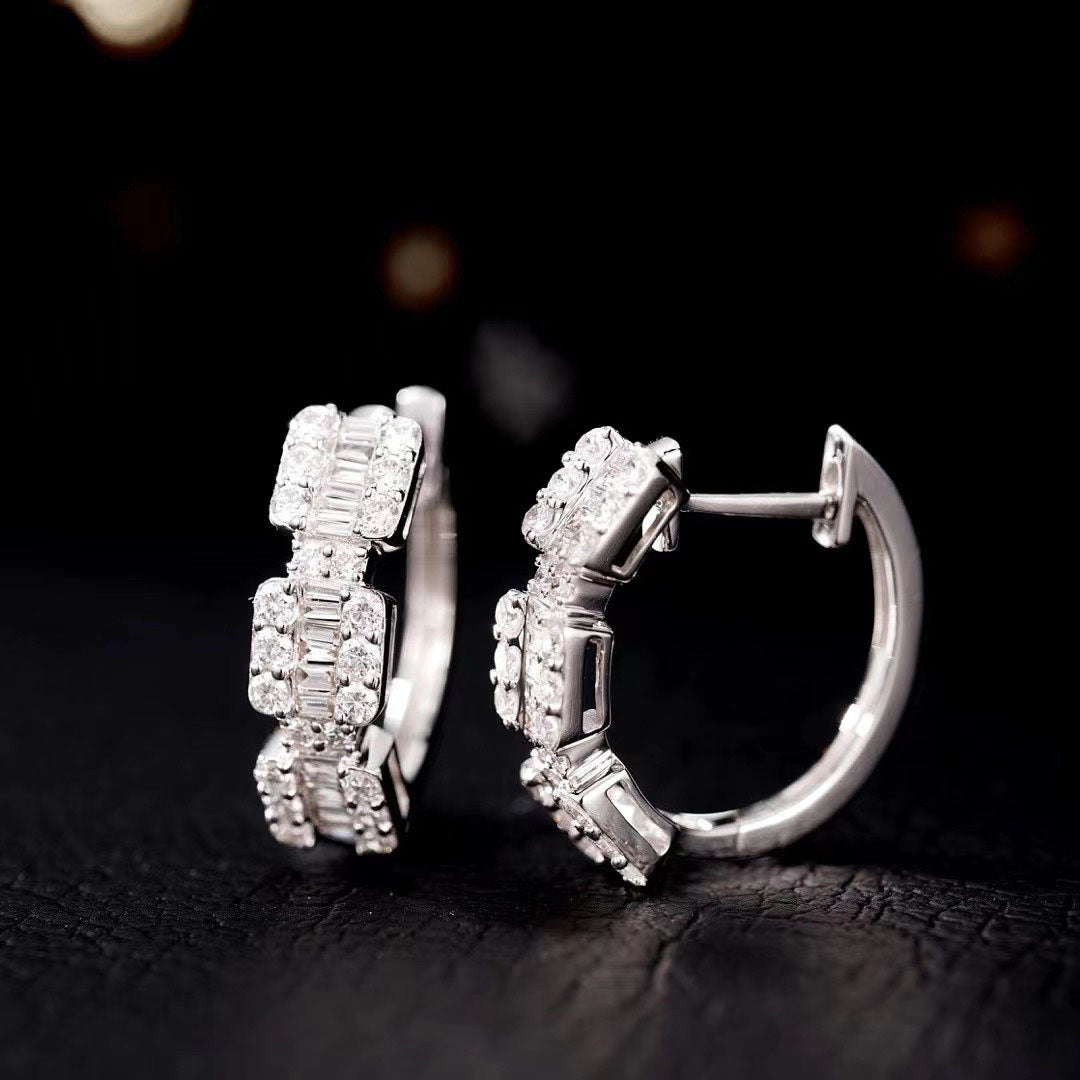 Baguette Diamond Earrings