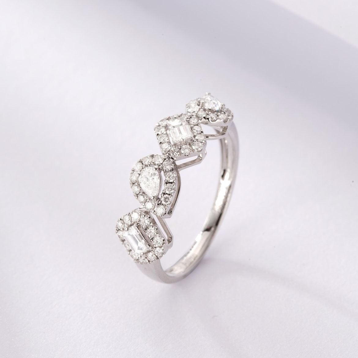 Alien Halo Diamond Ring