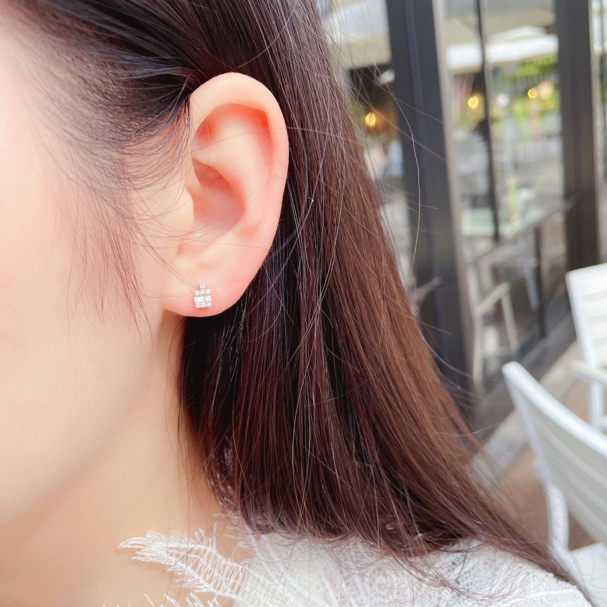 Baguette Diamond Earrings