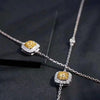 Pillow Shaped Yellow Diamond Bracelet