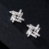 Windmill Baguette Diamond Earrings