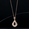 Water Droplets Baguette Diamond Pendant