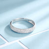 Three Rows Eternity Diamond Ring