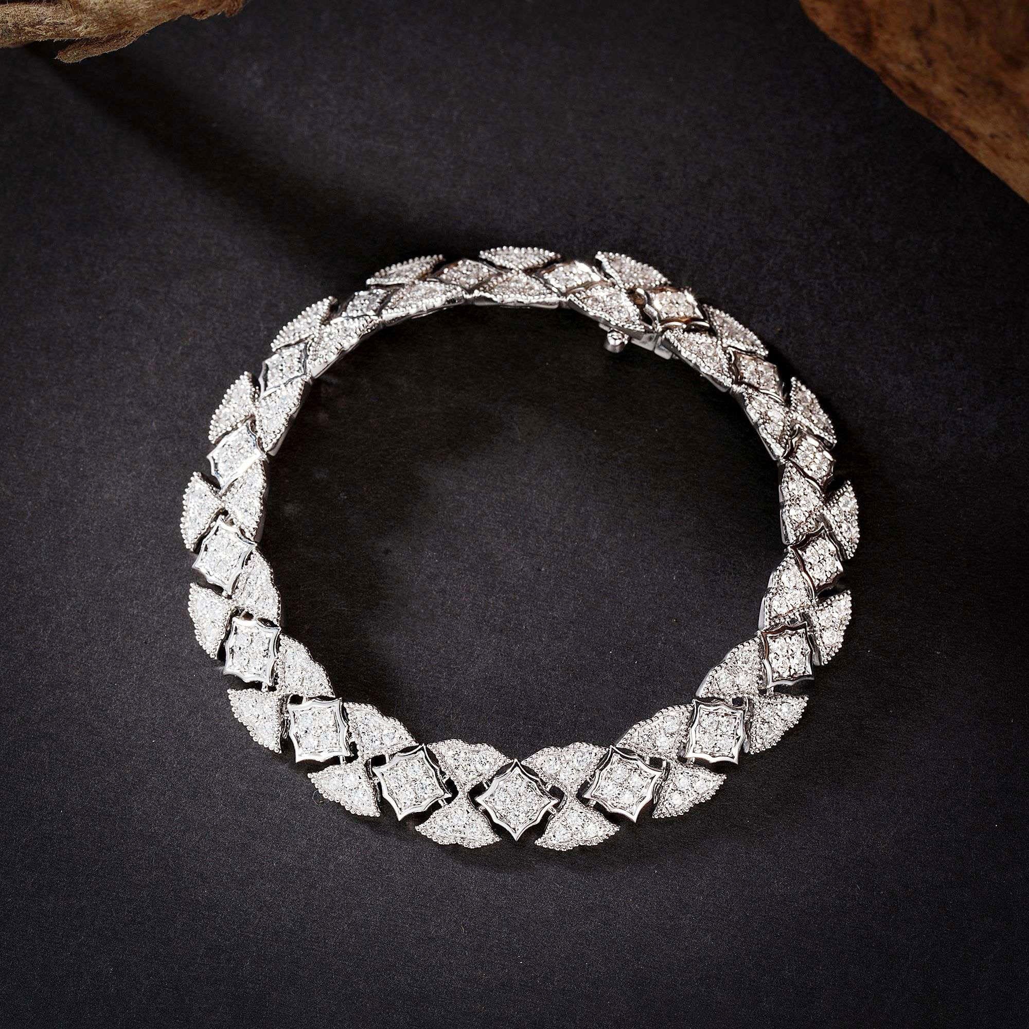 Weave Diamond Bracelet