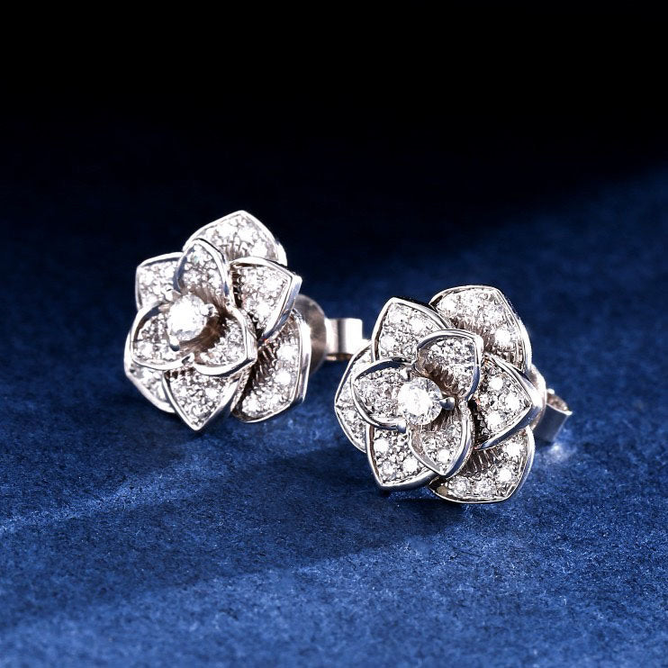 Flower Diamond Earrings