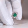 1ct Muzo Emerald Diamond Ring