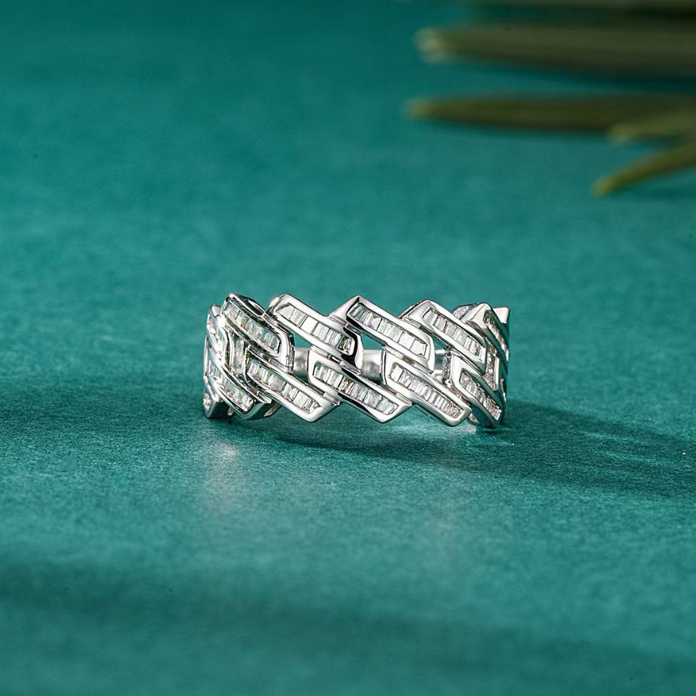 Double Baguette Diamond Ring