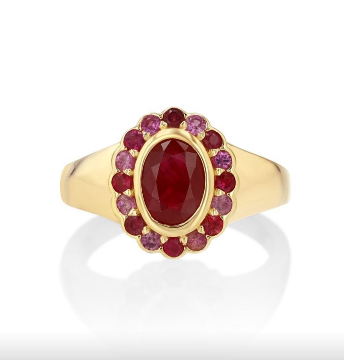 14K Hollow with Cover Rudy Ring