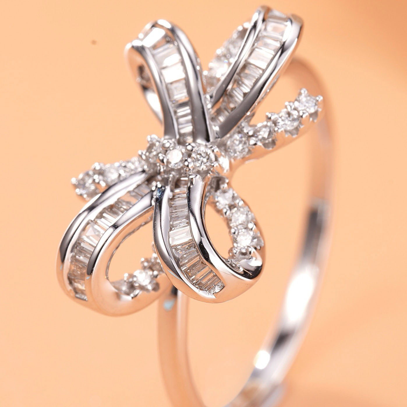 Bow Tie Diamond Ring