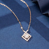 Cross Baguette Diamond Necklace