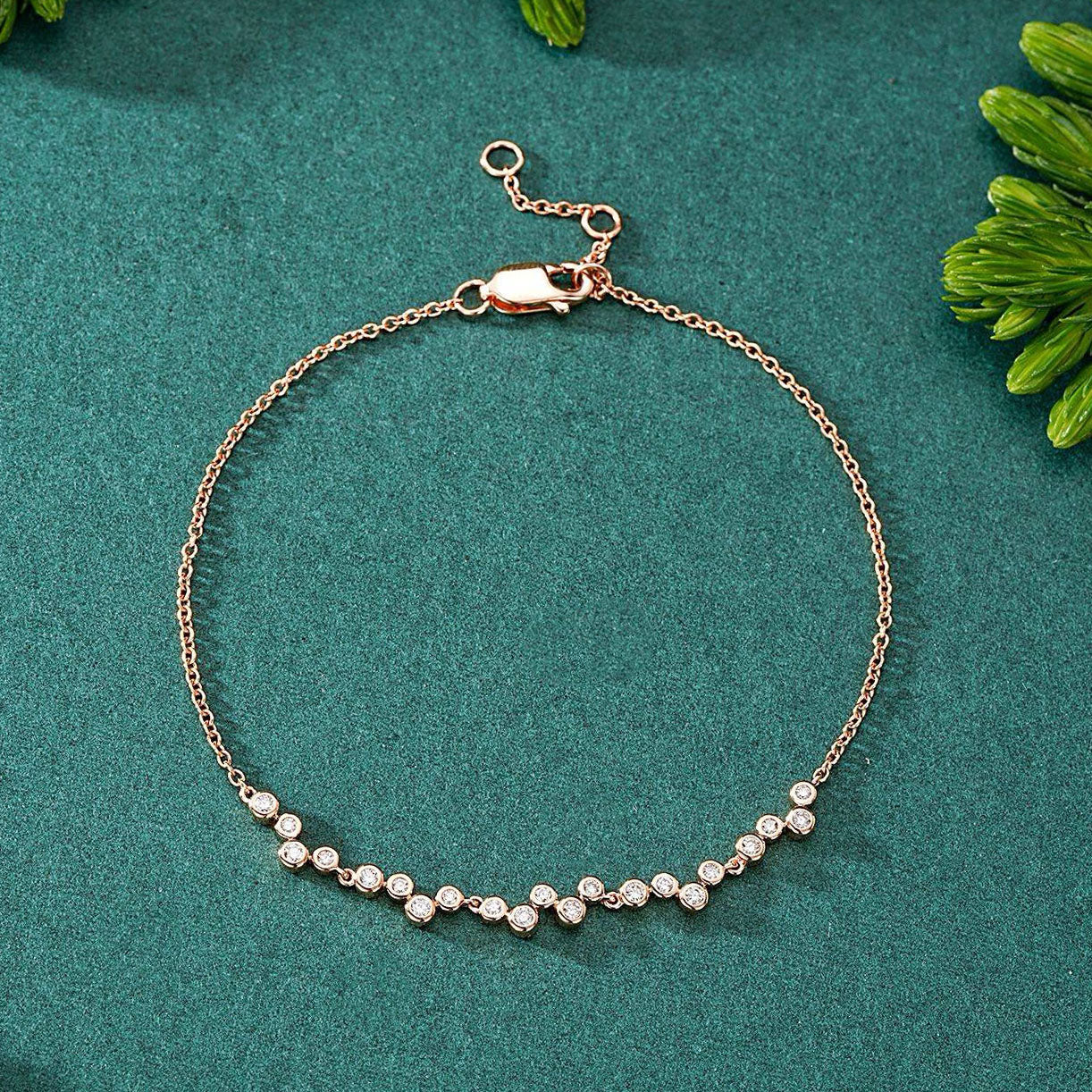 Bubble Round Diamond Bracelet