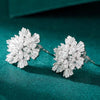 Snowflake Baguette Diamond Earrings