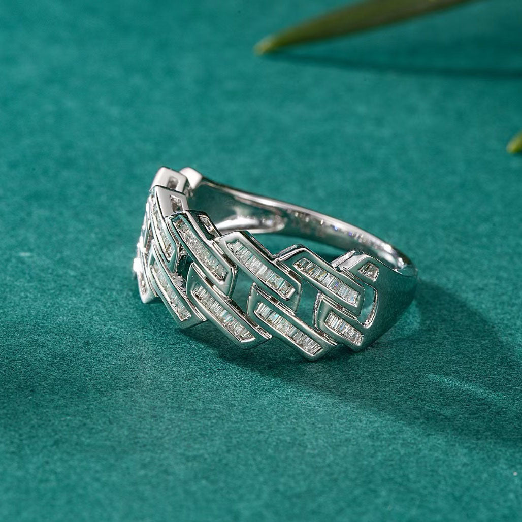 Double Baguette Diamond Ring