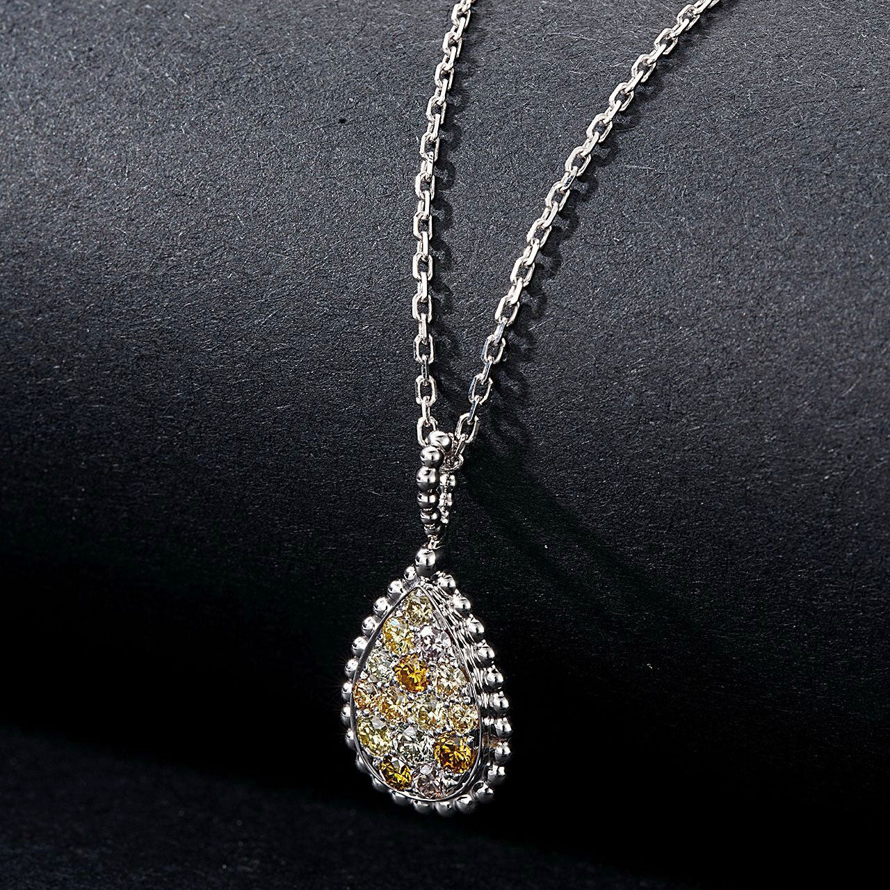 Water Drop Shape Diamond Pendant