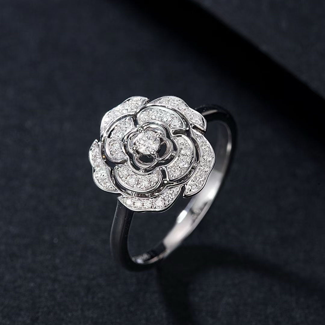 Camellia Diamond Ring