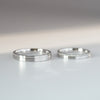 Satin Finish Pair Rings