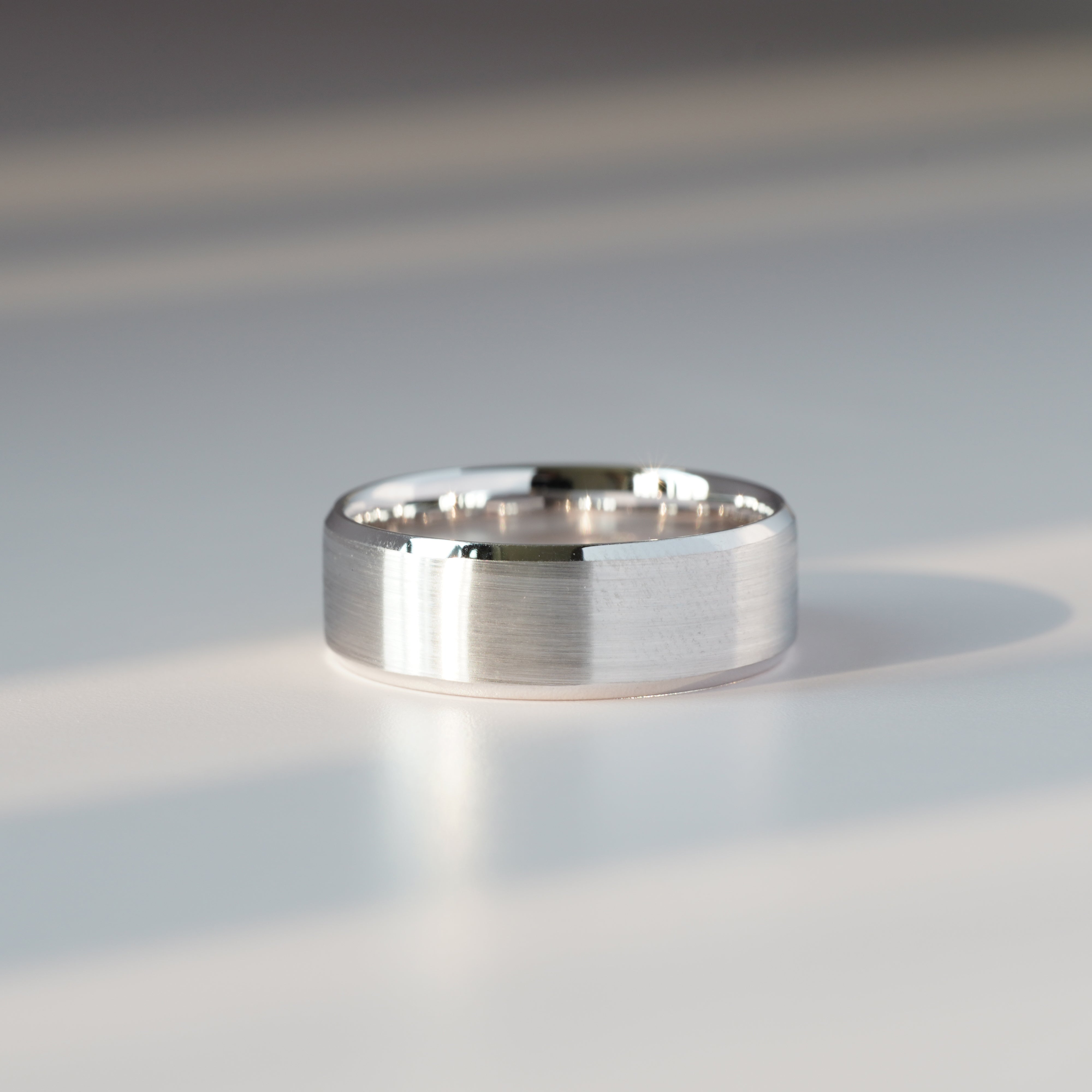 7MM Satin Finish Mens Ring