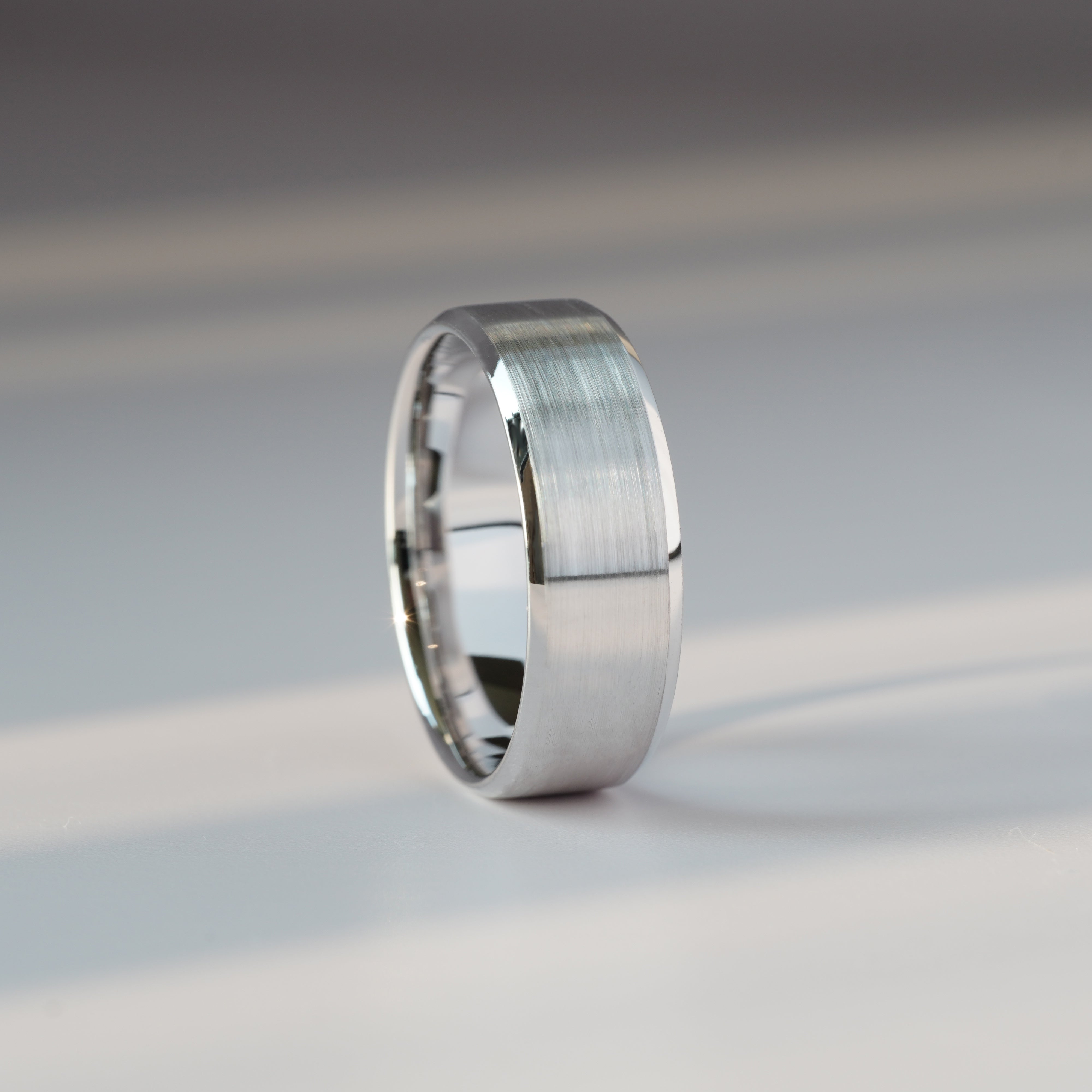 7MM Satin Finish Mens Ring