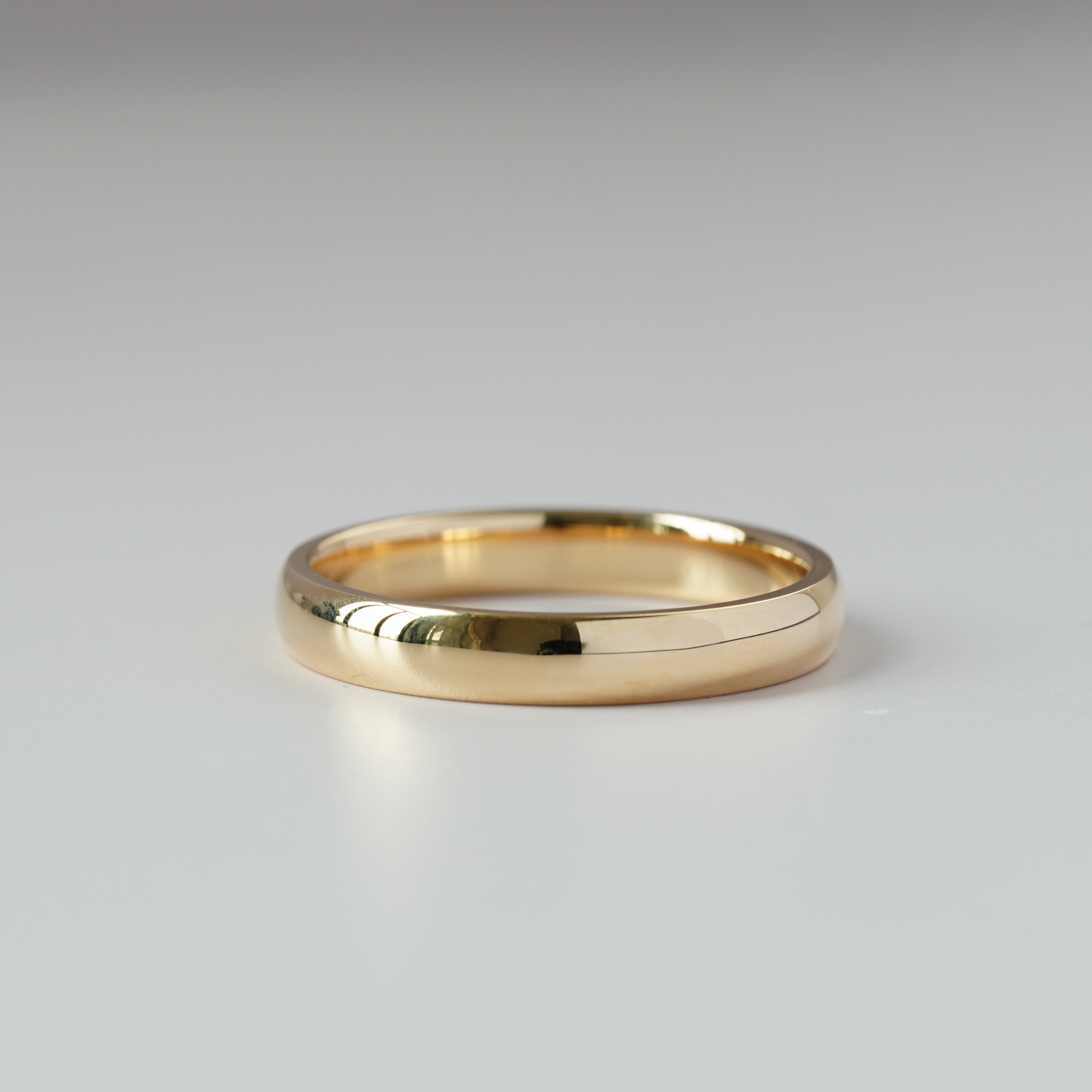 18K 3.5mm Plain Gold Ring