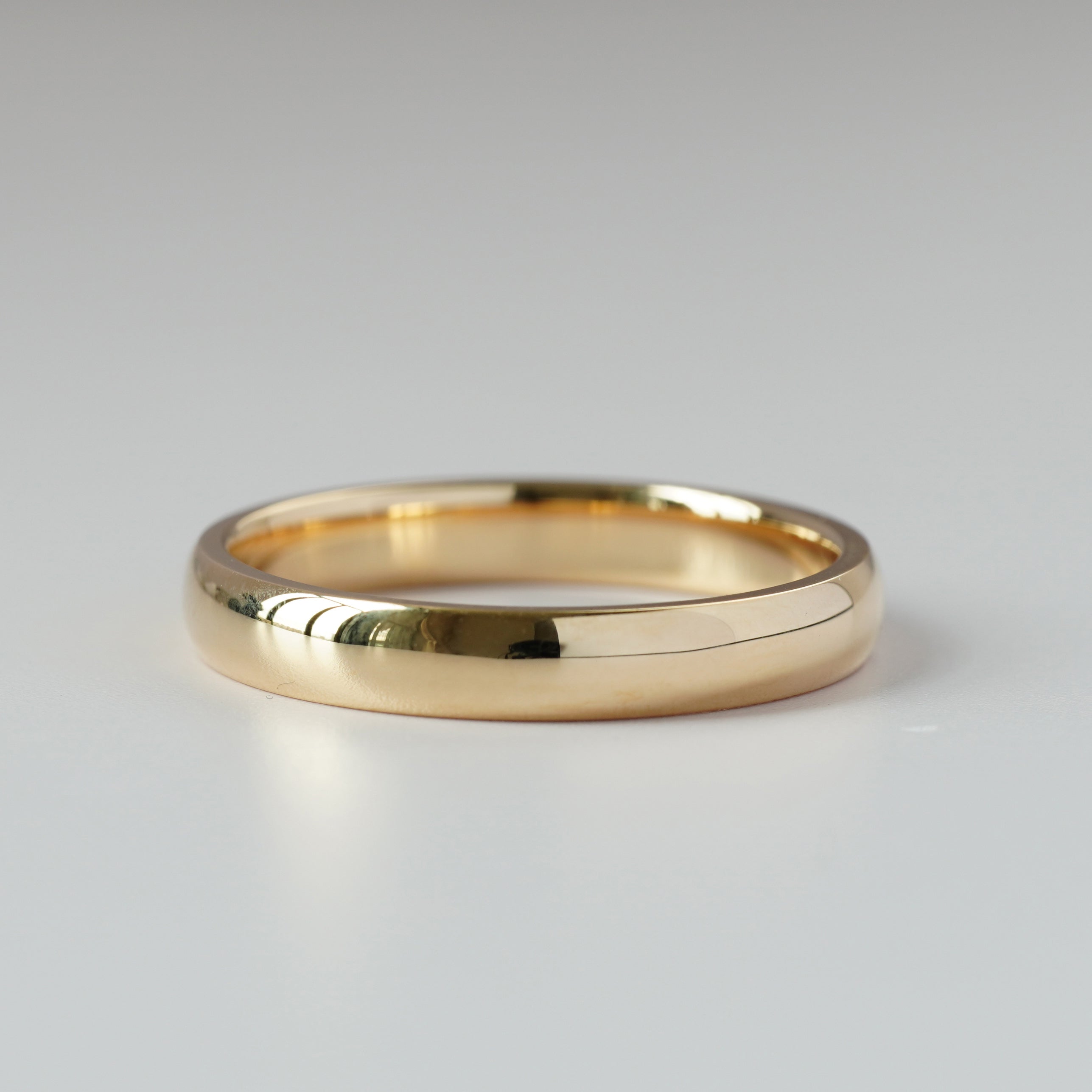 18K 3.5mm Plain Gold Ring