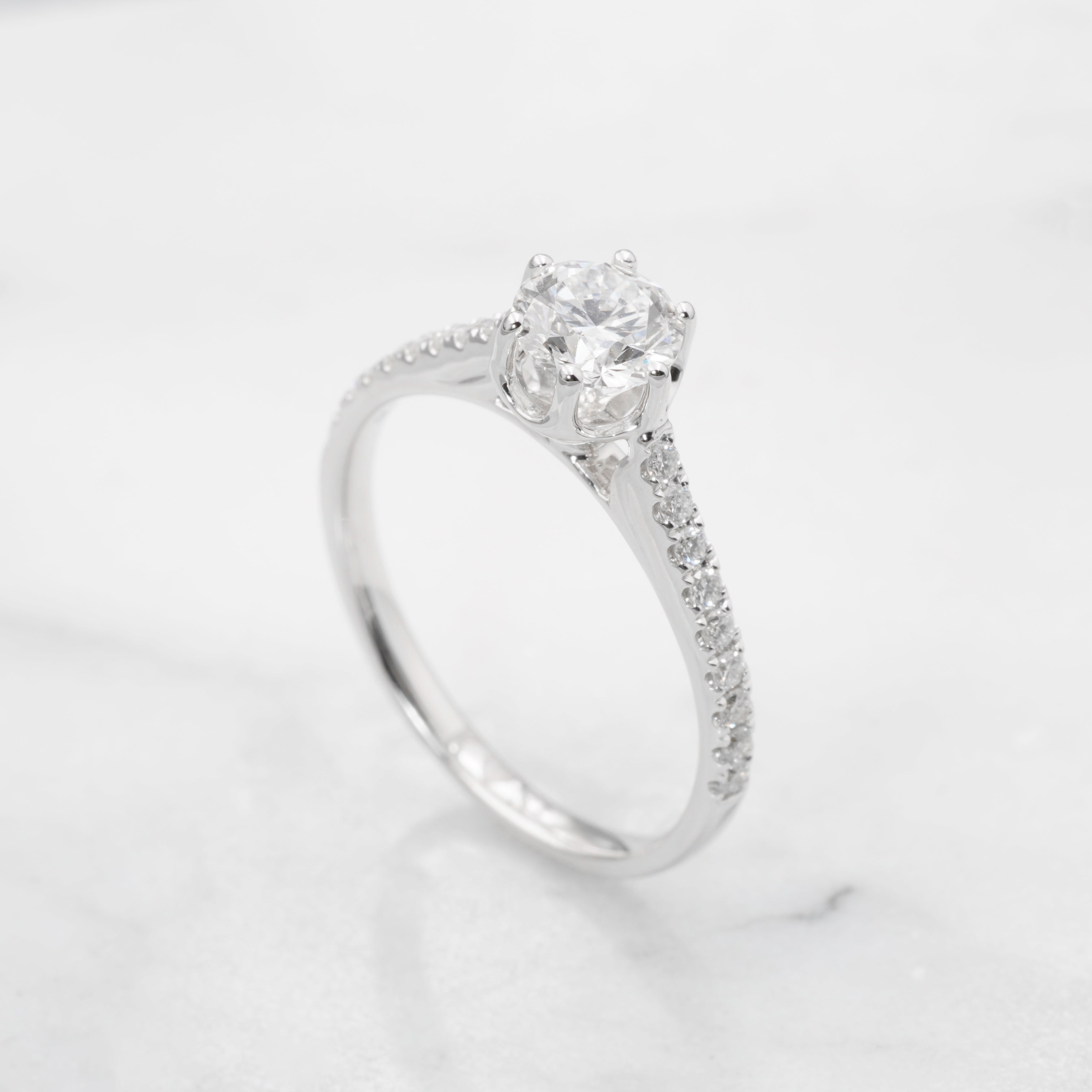 Hidden Heart Pave Diamond Ring Setting