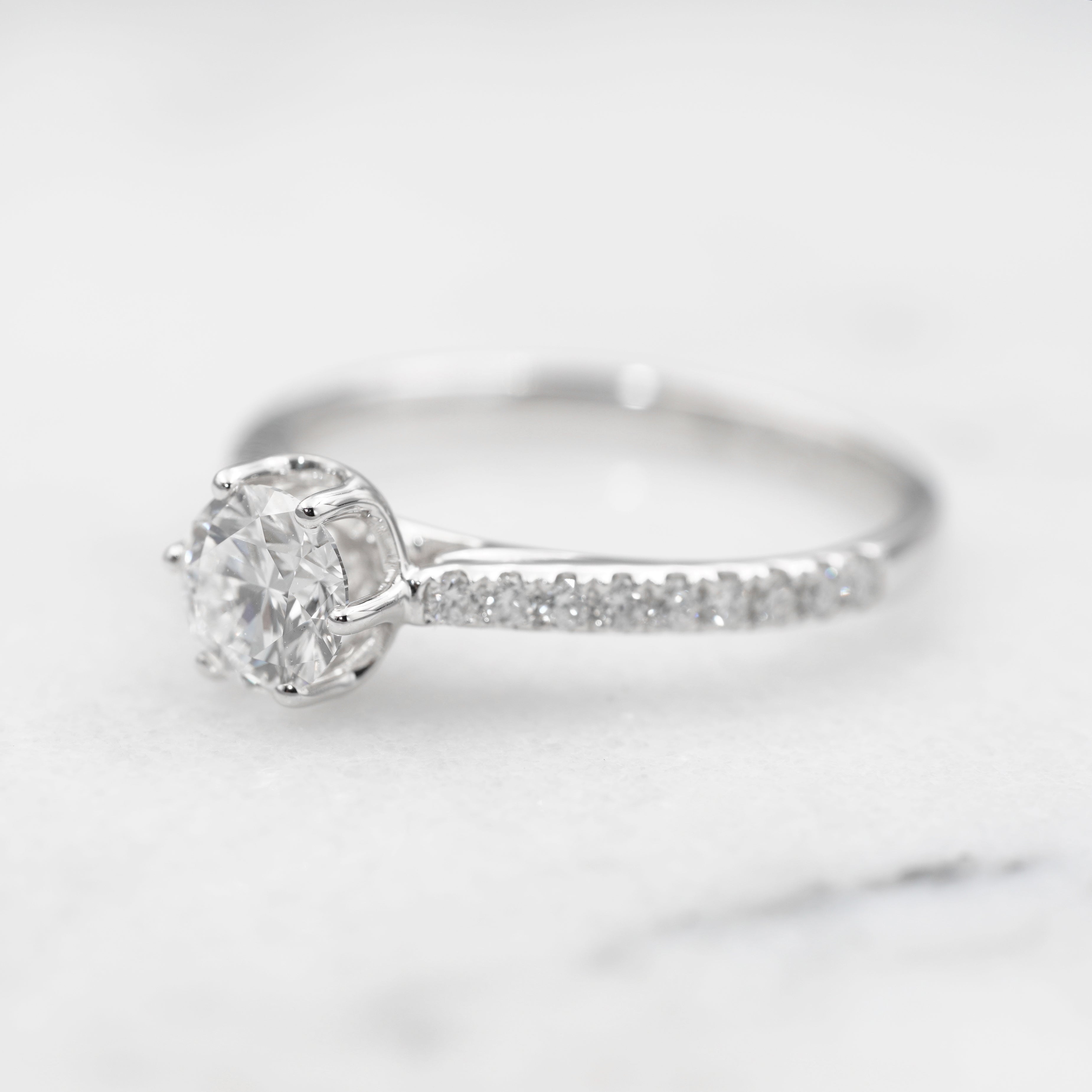 Hidden Heart Pave Diamond Ring Setting