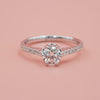 Hidden Heart Pave Diamond Ring Setting