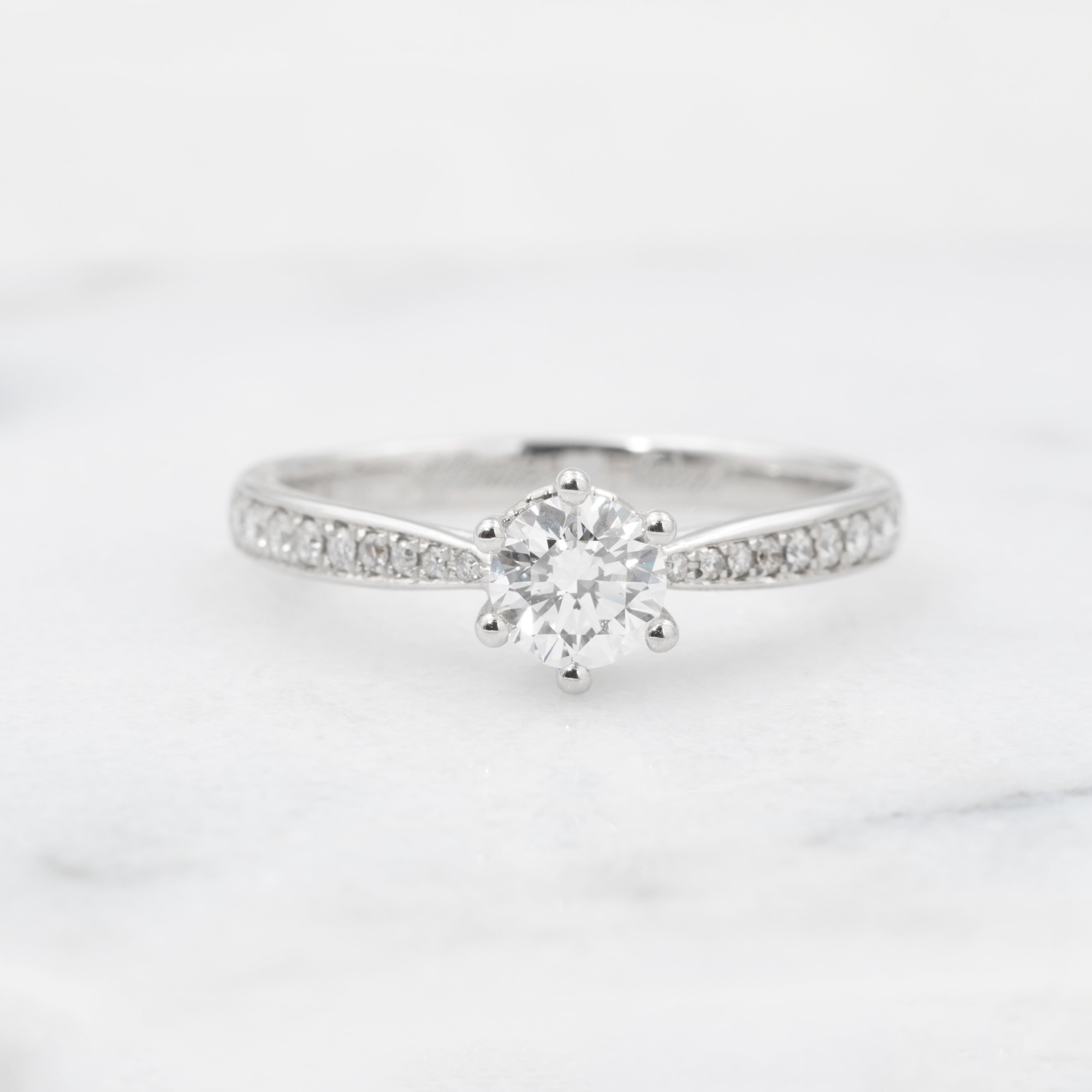 Six Prings Cathedal Pave Diamoind Ring Setting