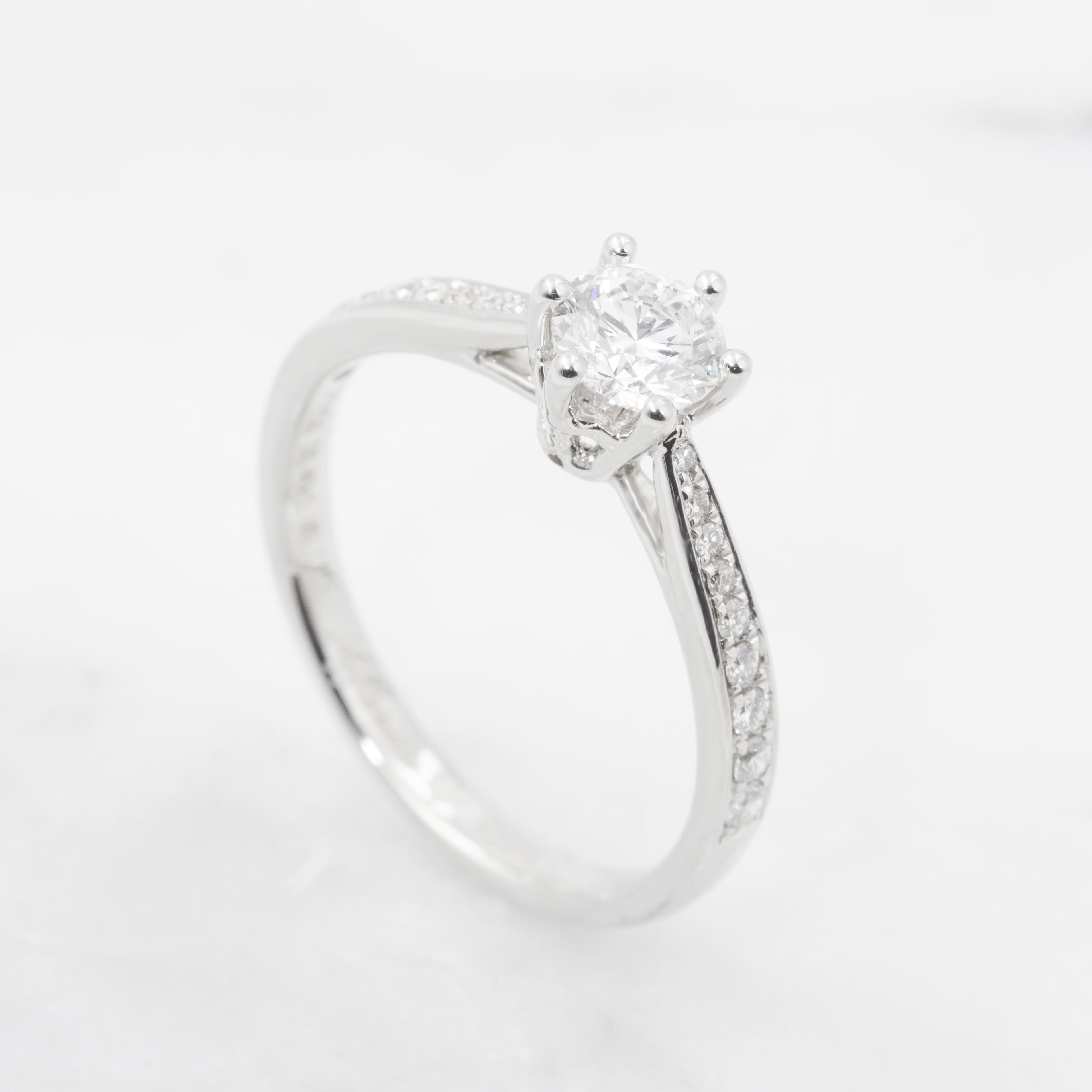 Six Prings Cathedal Pave Diamoind Ring Setting