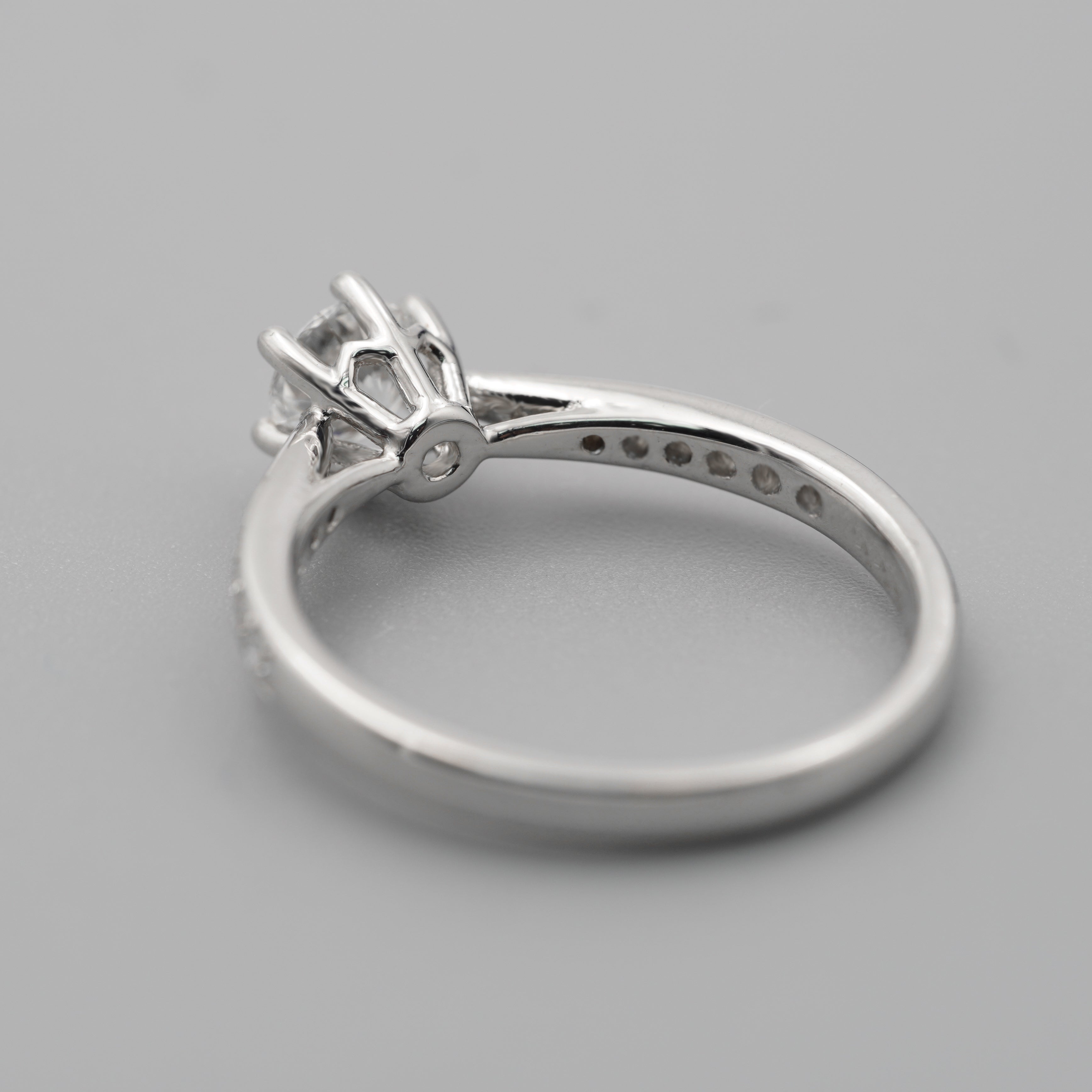 Six Prings Cathedal Pave Diamoind Ring Setting