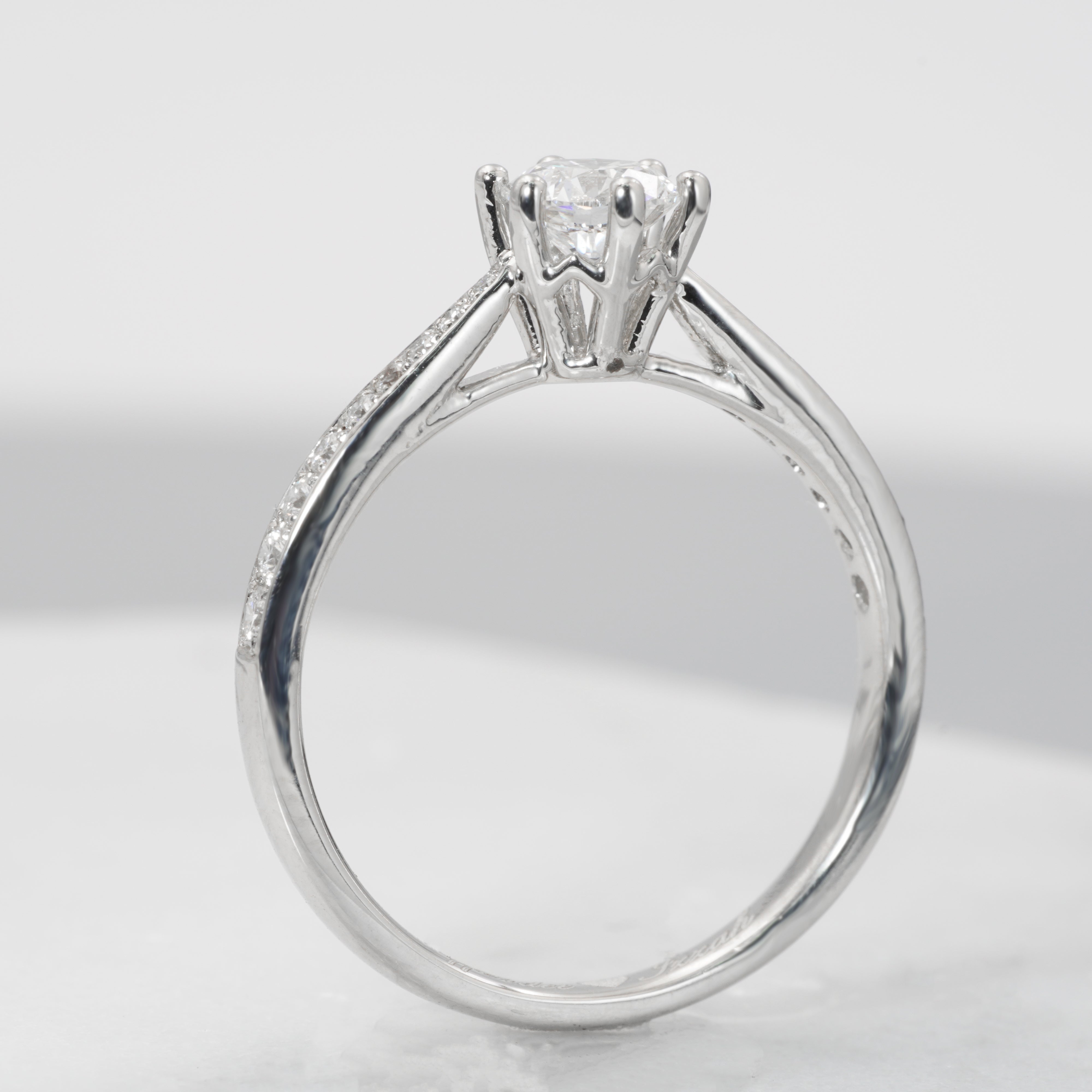 Six Prings Cathedal Pave Diamoind Ring Setting