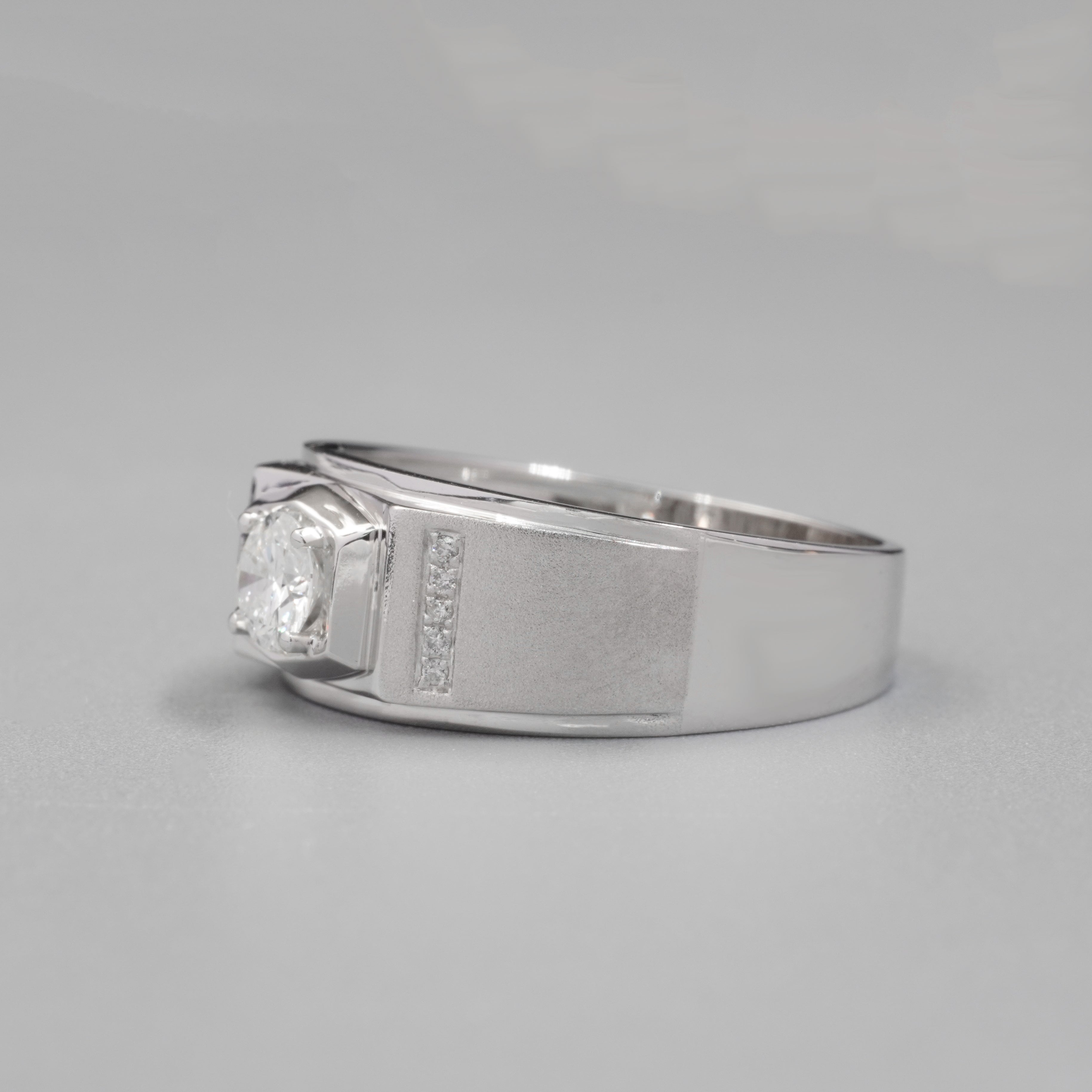 0.3CT Sand Blast Diamond Ring