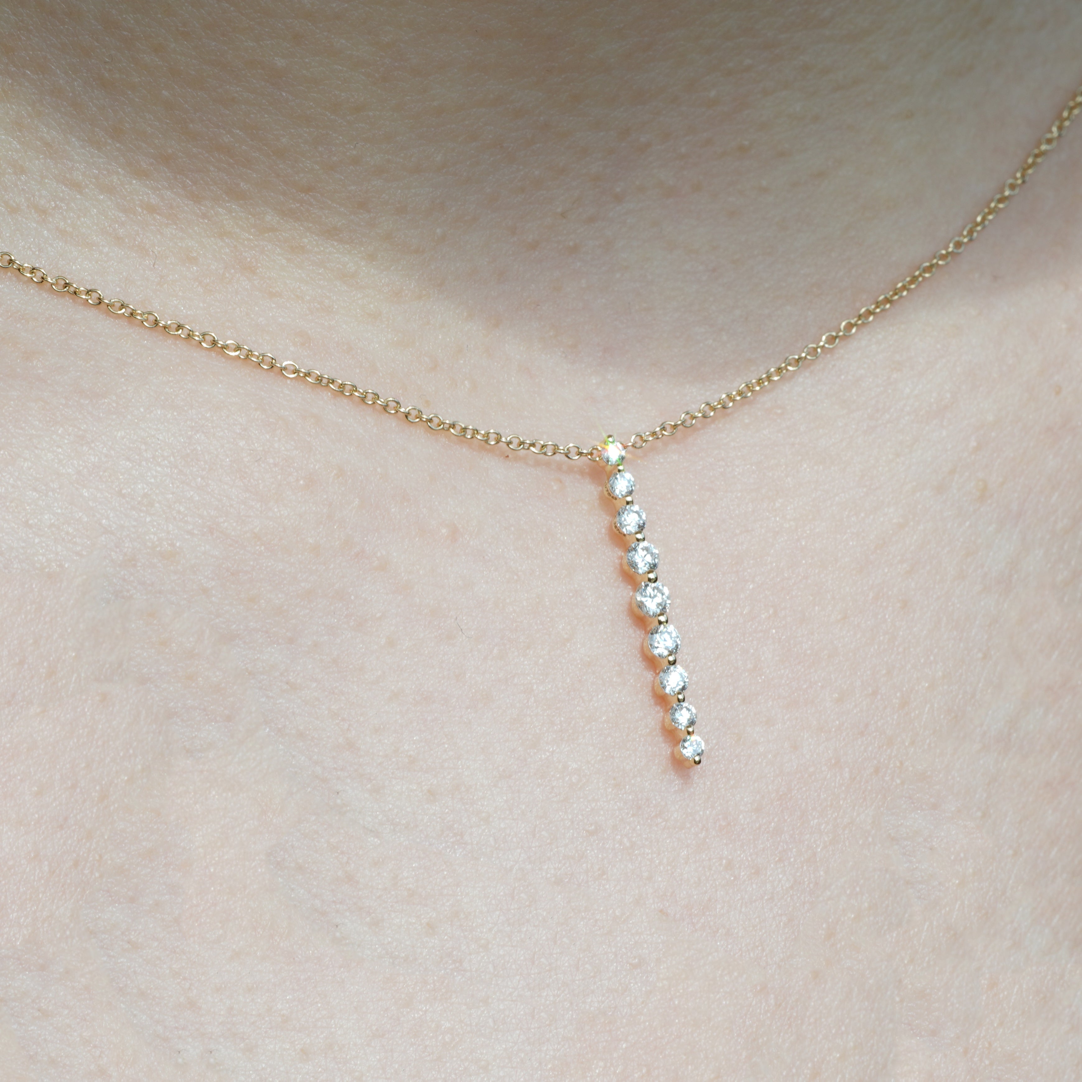 Straight Diamond Necklace