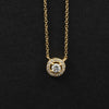 0.1CT Halo Diamond Necklace