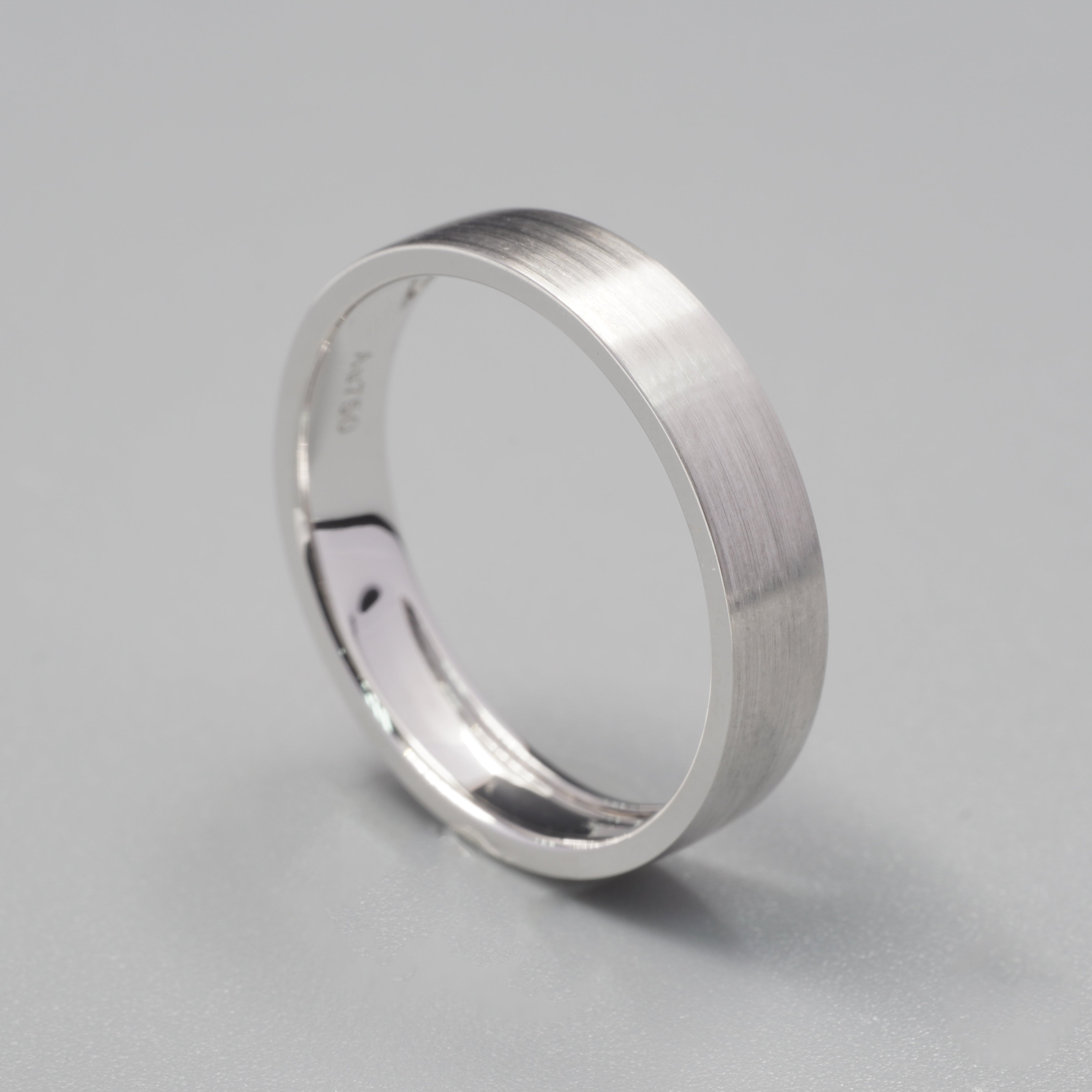 4.5MM Satin Finish Mens Ring