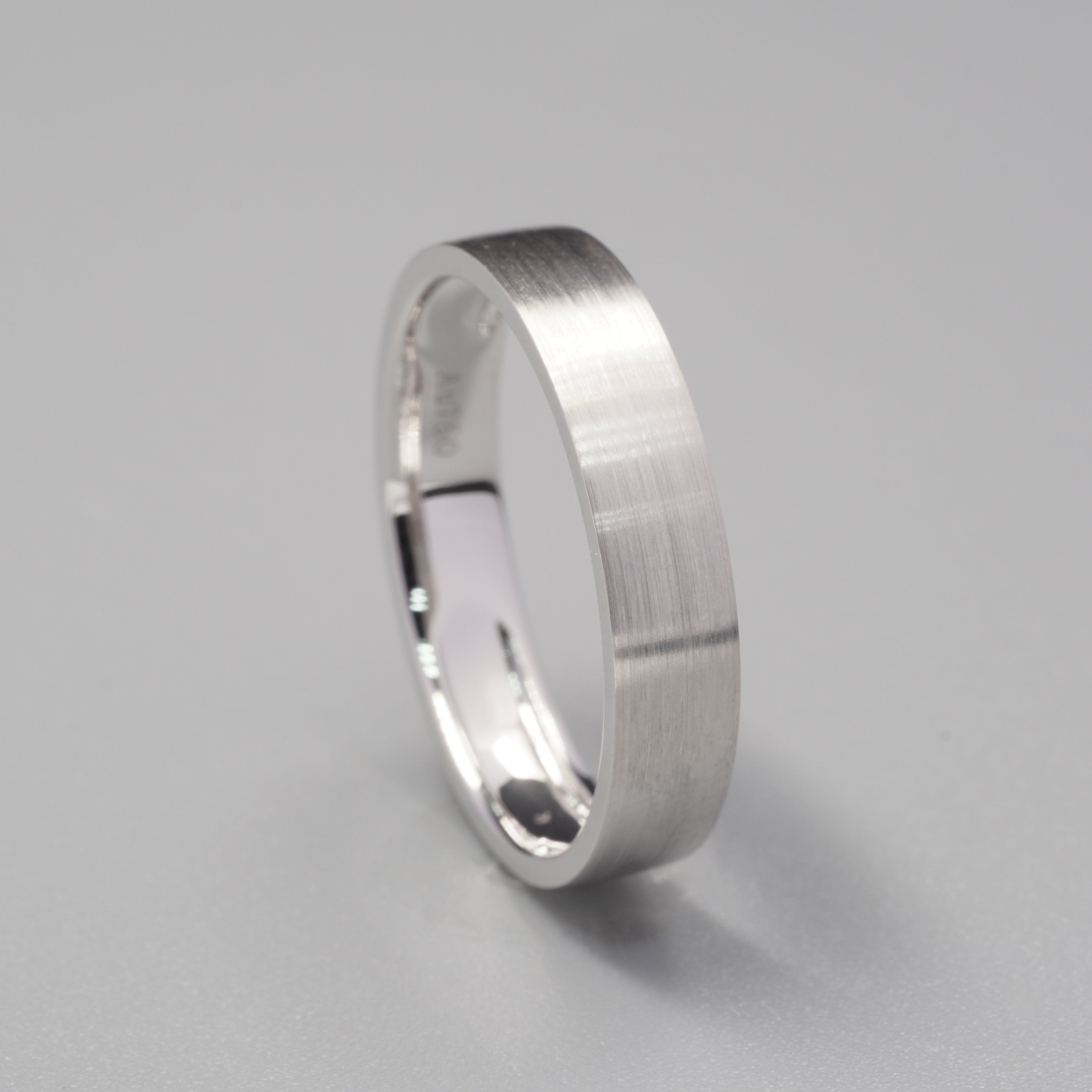 4.5MM Satin Finish Mens Ring