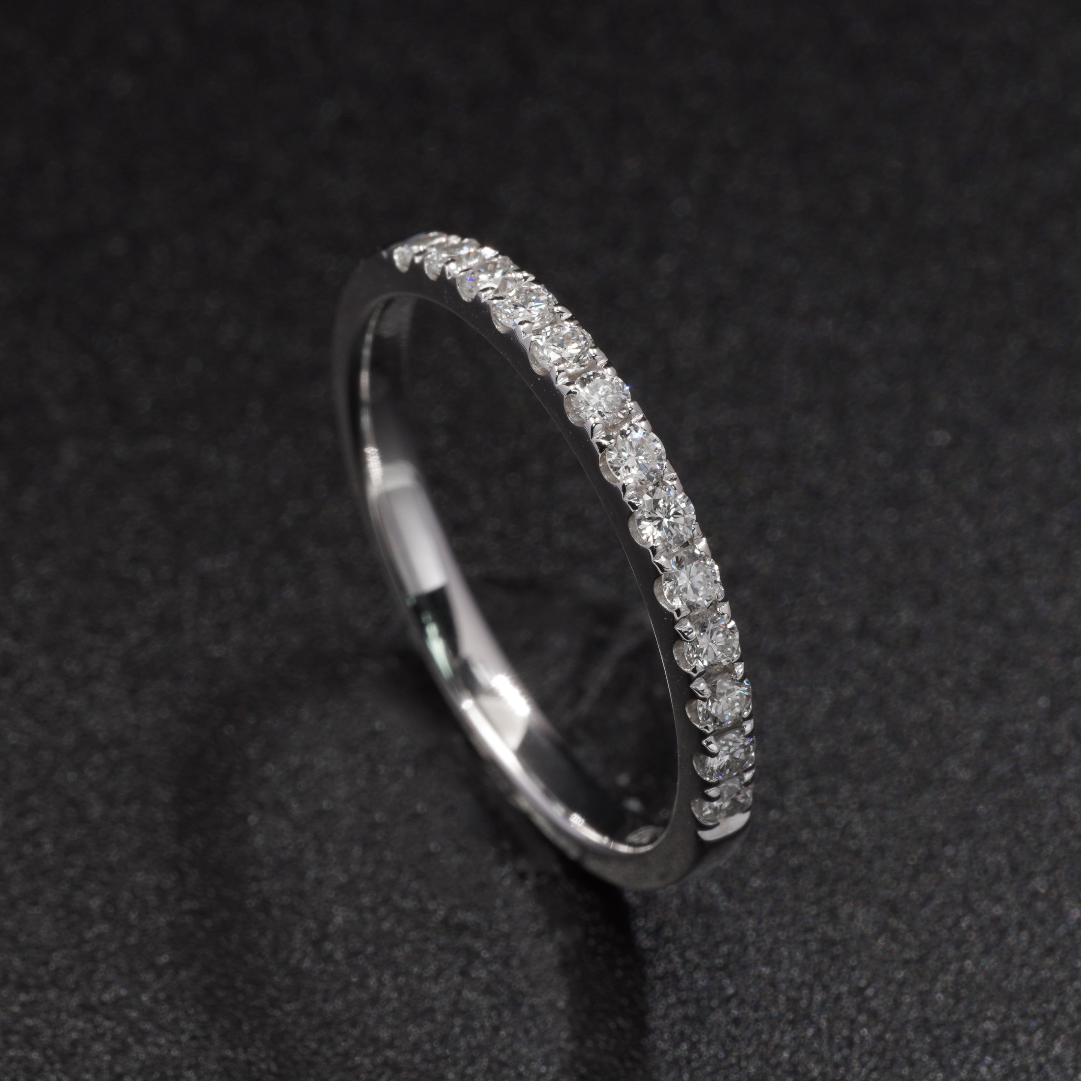 0.22CT Diamond Half Eternity Ring