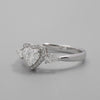 0.5ct Heart Shape Plus Pear Ring