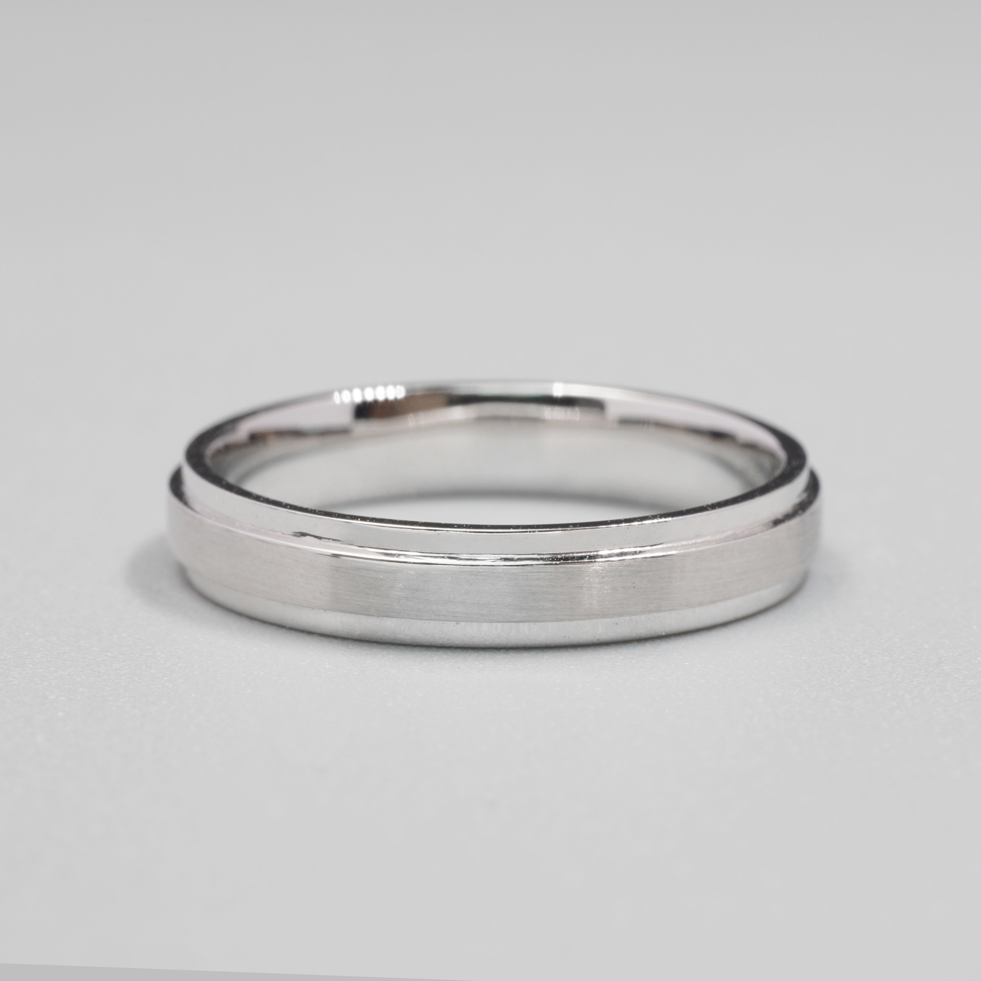 3.5mm Satin Finish Mens Ring