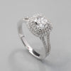 0.7ct Double Halo Diamond Ring