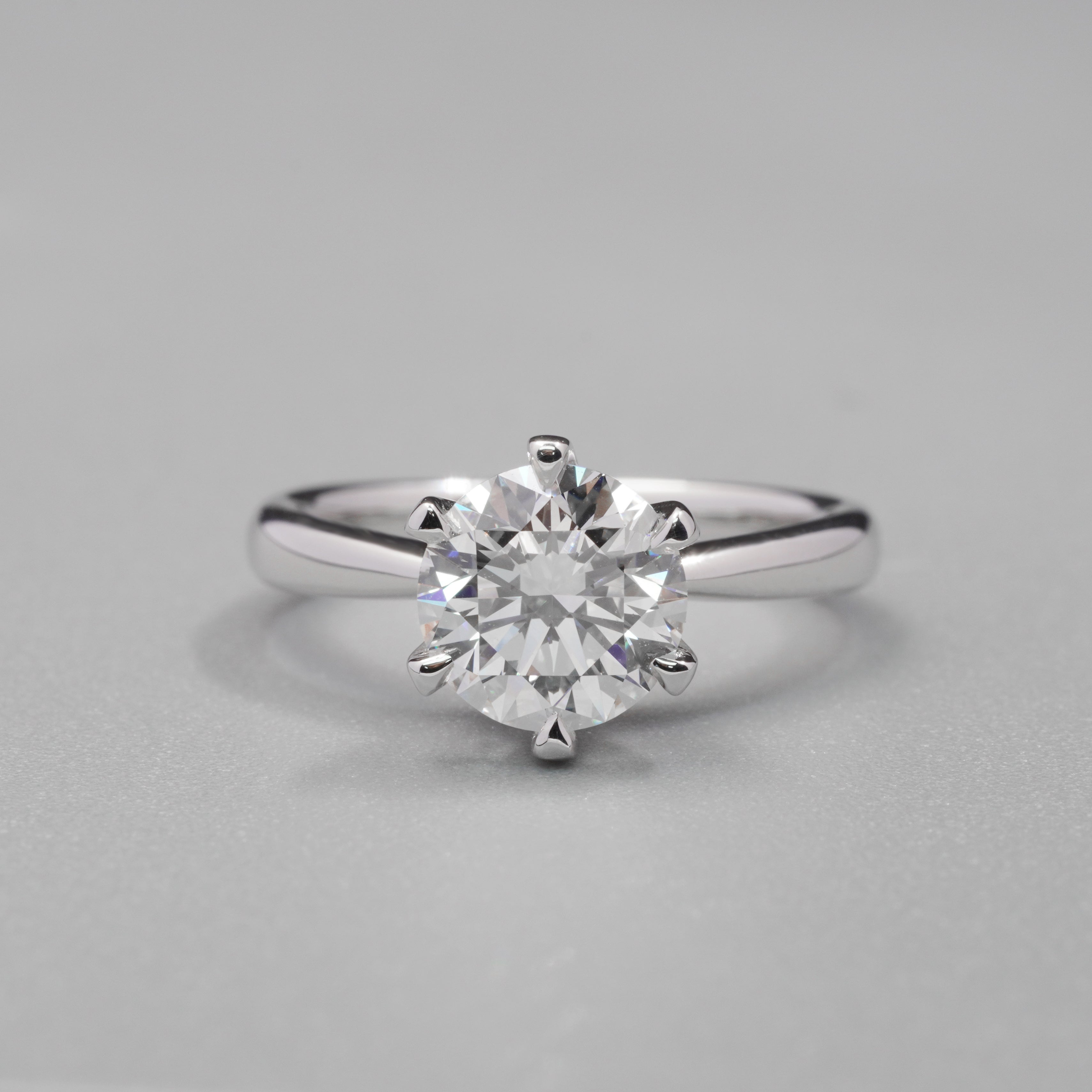 Six Prongs Solitaire Ring Setting