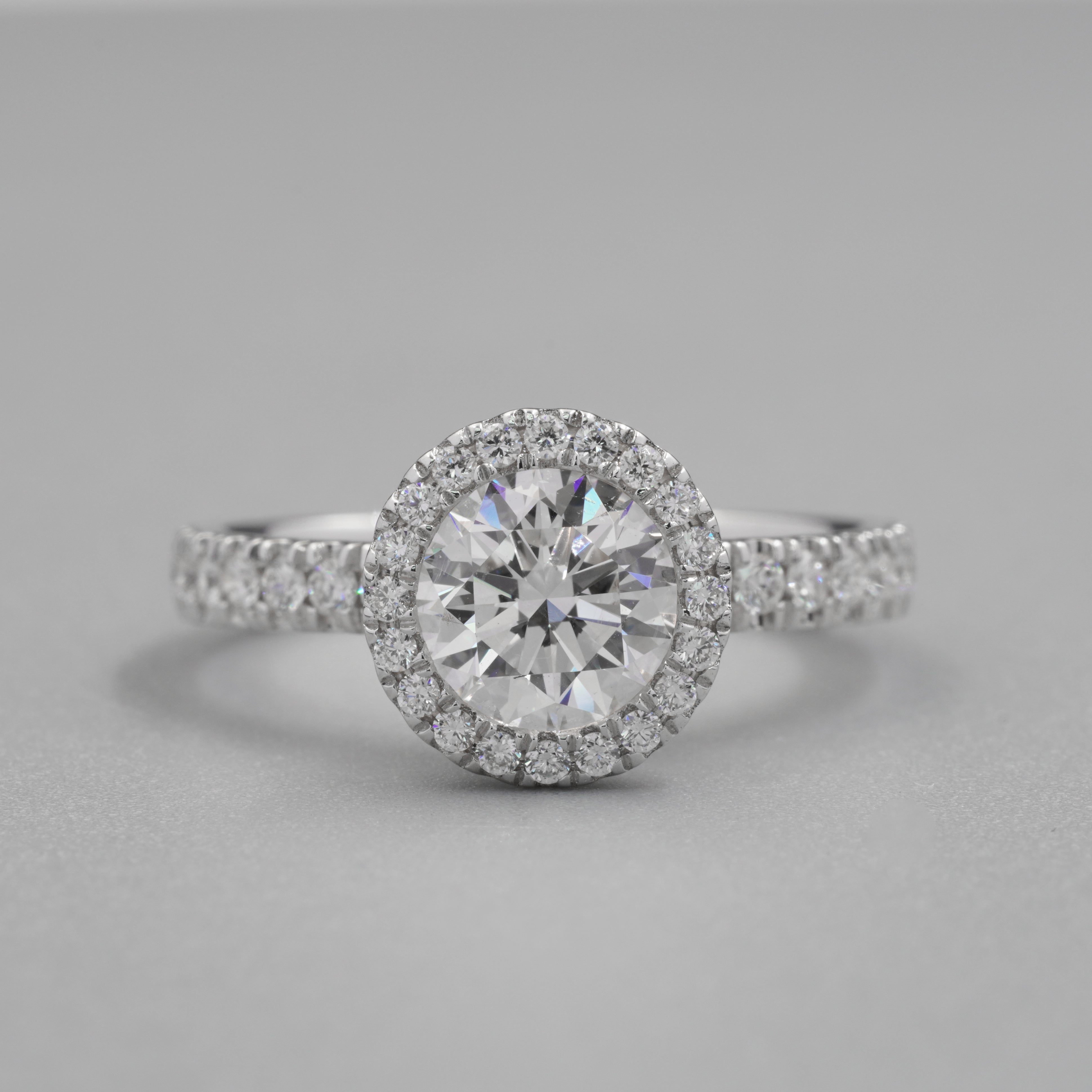 Hidden Halo Diamond Ring Setting