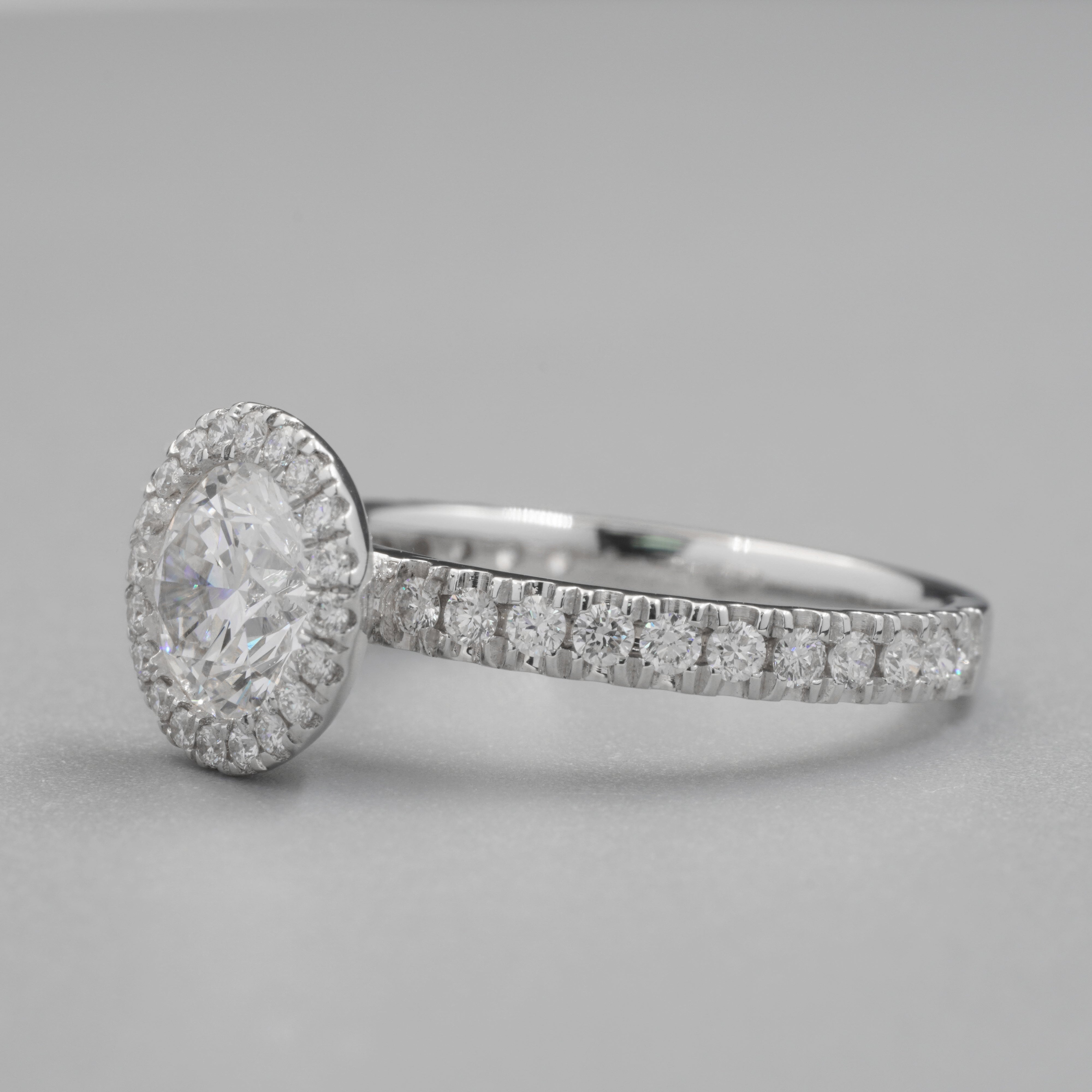 Hidden Halo Diamond Ring Setting