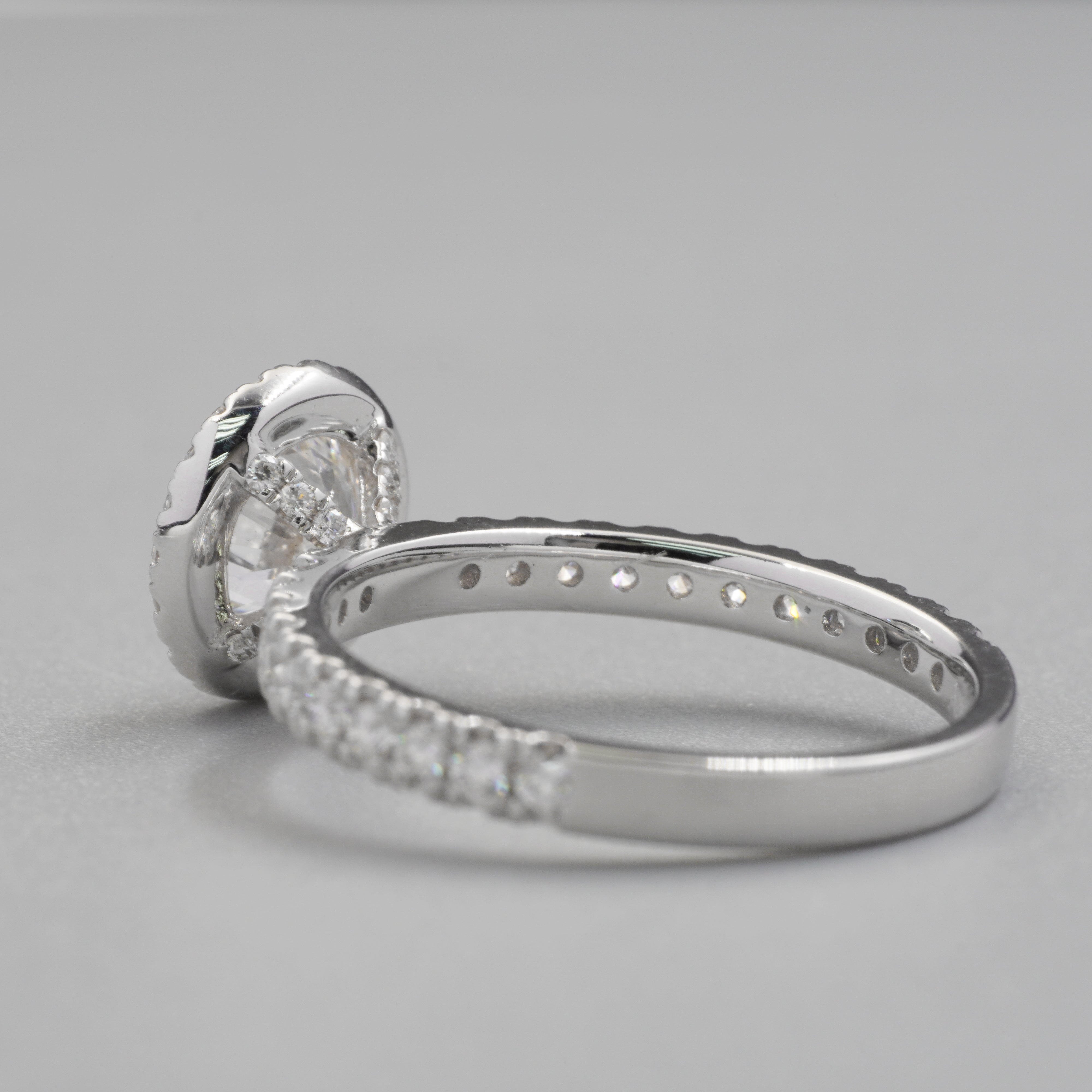 Hidden Halo Diamond Ring Setting