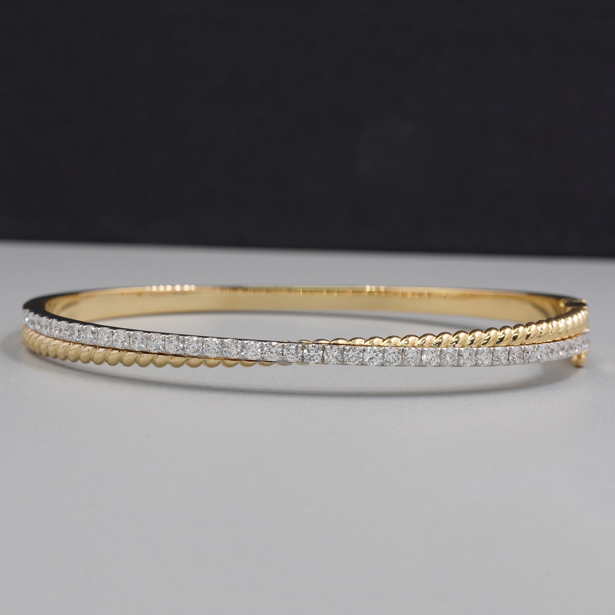 Cross Diamond Bangle