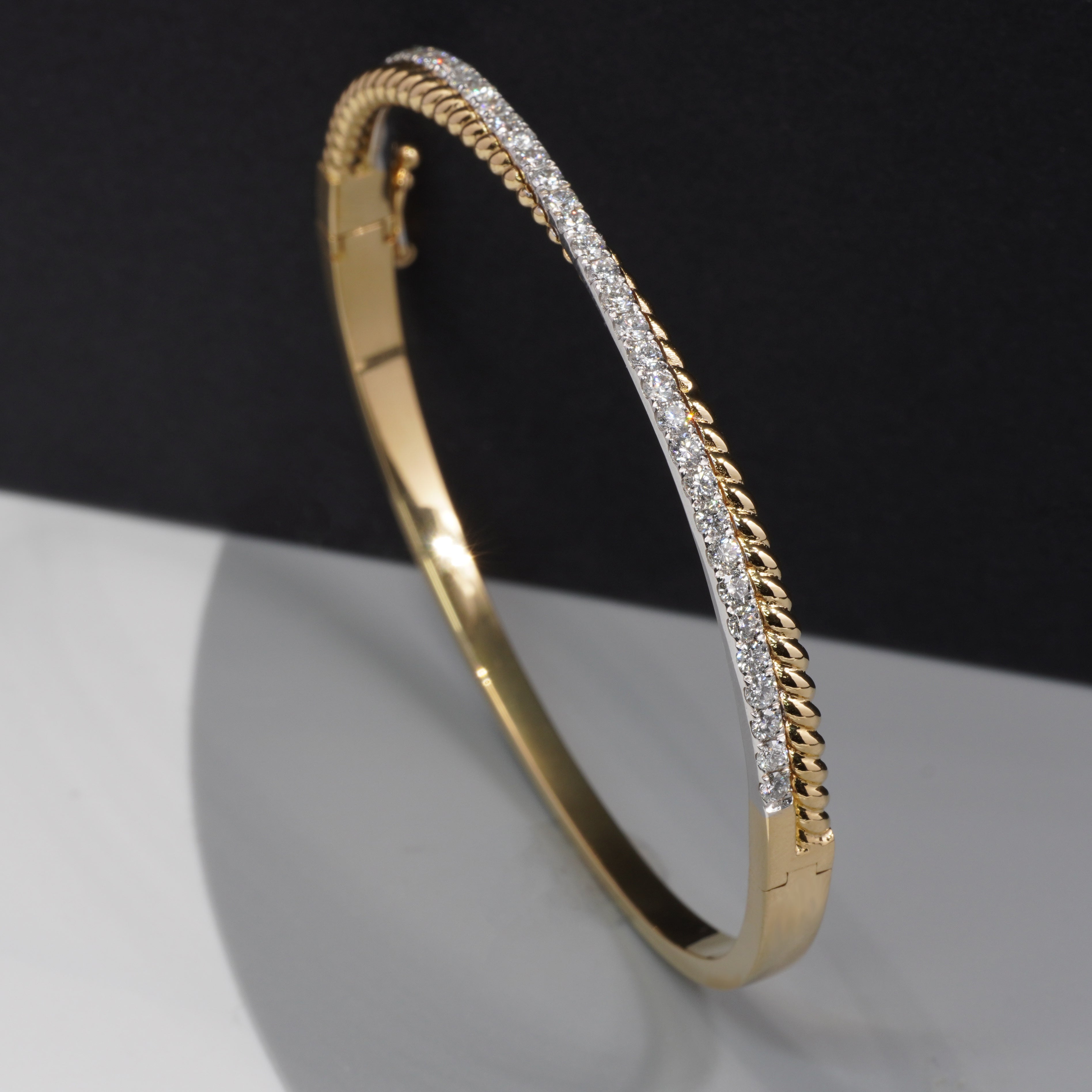 Cross Diamond Bangle