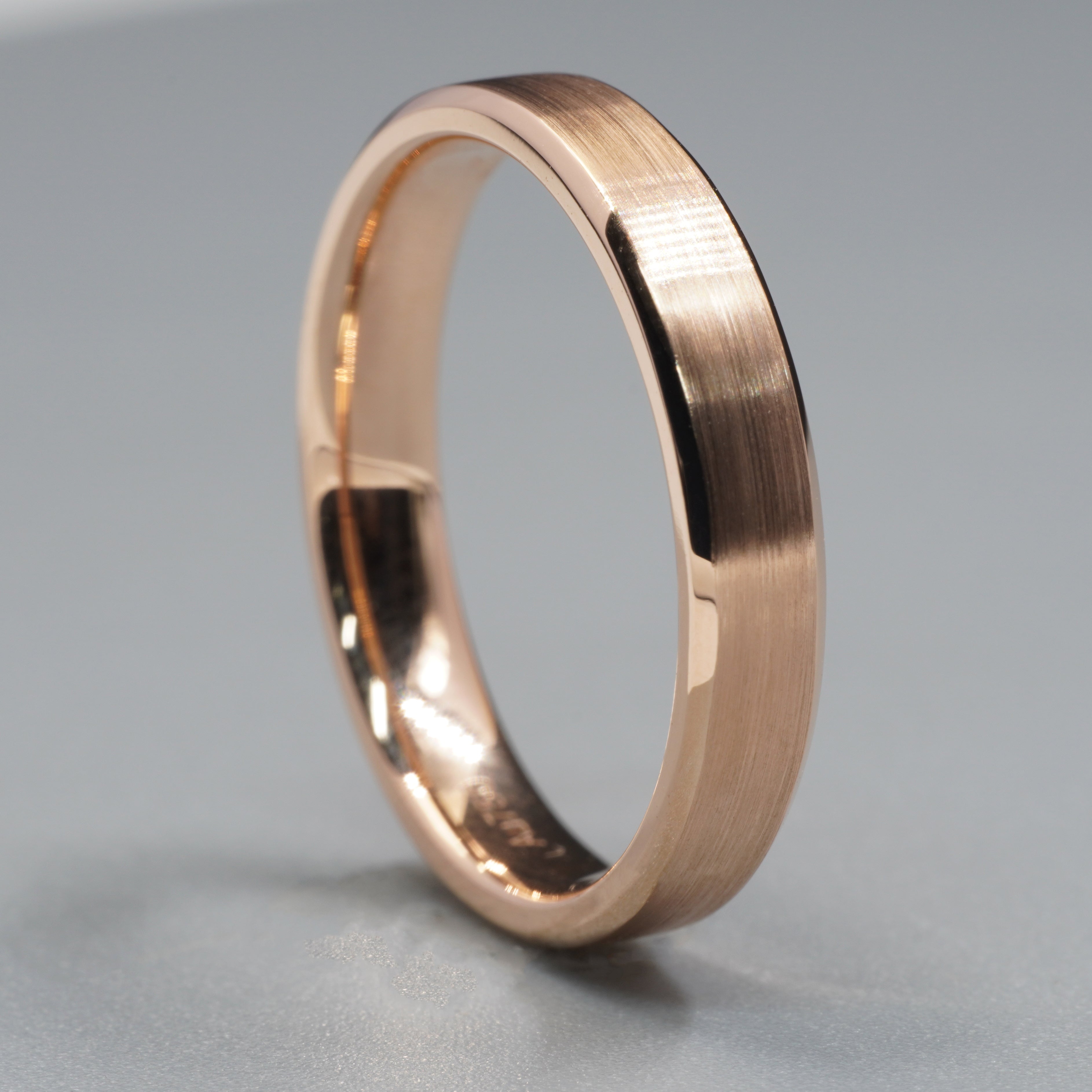 4MM Satin Finish Mens Ring